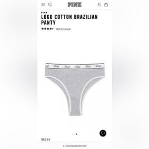 Logo Cotton Brazilian Panty